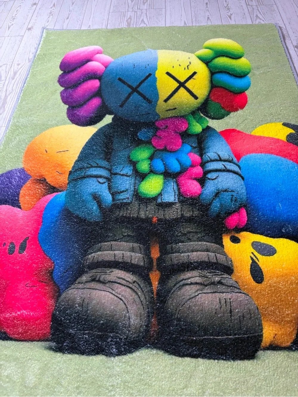 NEW 22”X32” Colorful Pop Art KAWS-Inspired Rug “!!Check My Profile For More!!”